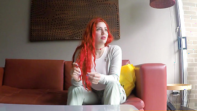 Redhead aces job interview after having rough sex with the casting agent