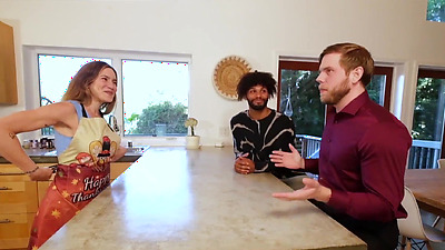 Taboo Thanksgiving Breeding Ceremony! Bisexual Orgy - Steve Rickz, Chloe Kreams, Aderes Quin, Tony Genius, Cliff Jensen