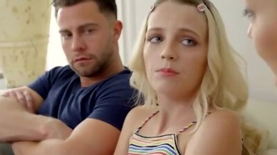 Adira Allure wants her shy stepdaughter Kate Bloom to get with the right guy so she encourages Kate into a threesome