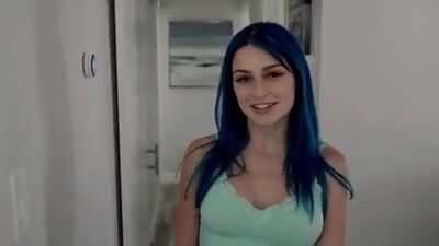 Once Jewelz Blu lays hands on her stepbrothers cock shell stop at nothing to get that man meat inside her bare pussy