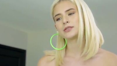 Lusty teen Jessie Saint seduces her stepbrother into fucking her with just some leggings and a well placed hole