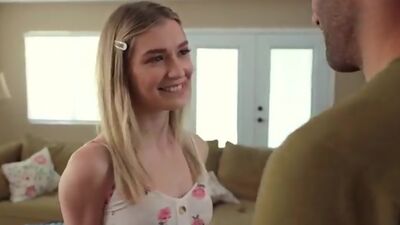Cock craving blonde Mackenzie Moss goes for the D in her tight twat as she pursues the Fuck Your Step Brother Challenge