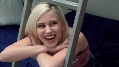 Adopted sisters Kiara Cole and Rosalyn Sphinx get stuck and agree to give their stepbro a threesum if he lets them out