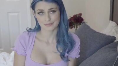 Jewelz Blu isnt interested in studying for her spelling bee until her hot stepbro offers her a taste of his hard cock