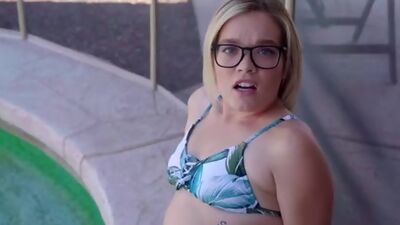 Katie Kush agrees to watch her stepbro fuck her friend Aften Opal which turns into a pussy eating cock sucking threesum