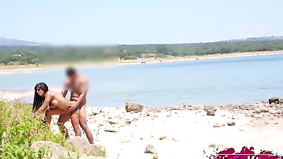 Cougar Natali Quinn is on a hunt for PUBLIC FUCKS!! She finds her target near the lake 2