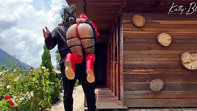 Big Bad Wolf Eats Little Red Riding Hood's Delicious Butt in the Cabin in the Woods - KATTY BLAKE