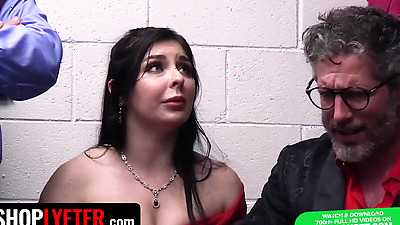 Dirty LP Officers Make Desperate Stepdaddy Stick His Finger In His Shoplifter Stepdaughter's Pussy - Keira Croft