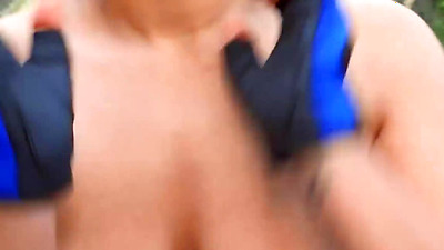 MOFOS - Jordi ENP Finds Busty Girl Amy Amor Working Out And Can't Resist Fucking Her Juicy Pussy