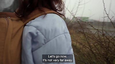 Public Agent She takes his big dick down to the balls after losing a simple game