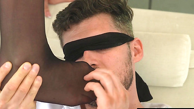 21 SEXTURY - Horny Brunette Mary Bambola Pleases A Man With Her Pretty Feet In Stockings - Kristof Cale