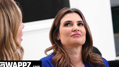 Real Or Dream? Big Titty Stepmoms Swap Stepsons And Get COVERED In Cum - Swappz - Millie Morgan