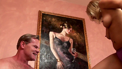 Cougar Payton Leigh a pig with small soft tits and gold hair loves