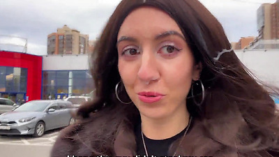 Stranger Came Massively On My Face In Car After Helping Fix It - Crazy Public CUMWALK