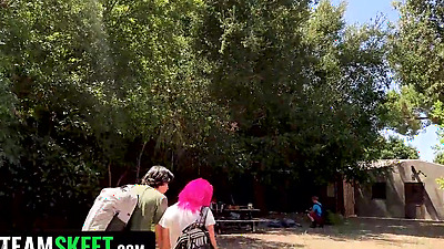 4Some! We Share My Girlfriend and Fuck Outdoors - Freeuse Fantasy