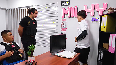 Horny Latina Milf Gets Fucked Doggystyle At The Police Station