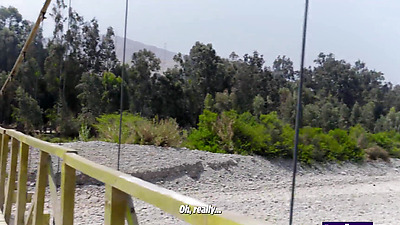 Busty Latina Milf Finds Herself Lost On A Bridge And Is <Censored> Into Having Sex