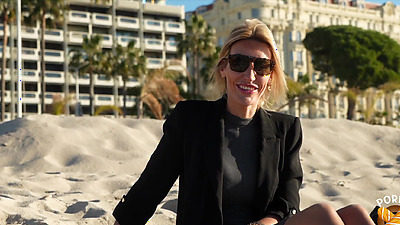 Anouk is all excited for her first filmed anal!