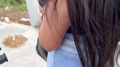 Poor little slut gets fucked for a bag of bottles, chibola fucks for plastic bottles, real, homemade 18 years old