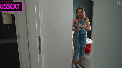 S3E1: Step son Backs to Home and Meets with new Step mom, later at midnight fucks her in share bed