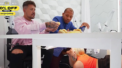 Slutty Podcaster Puffs Cummy Cheeks.Kay Lovely / Brazzers/ Enter XVPROMO on official site for discount