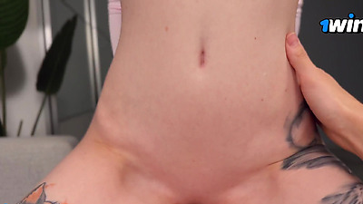 She caught her roommate jerking off and convinced him to fuck her