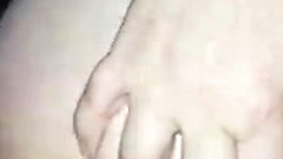 Tight pussy makes her wet when recording