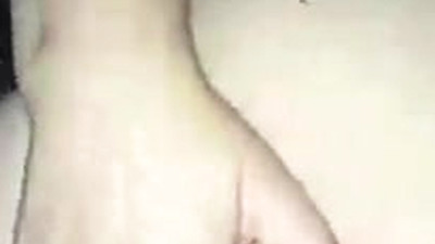 Tight pussy makes her wet when recording