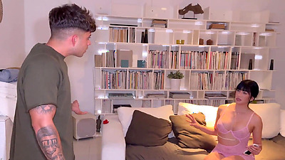 Fucking My Dirty Stepson To Make Him Stop The <Censored>