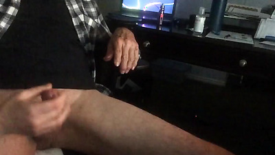 Best milf hand job ever while watching hot gay porn she begins to stoke my dick and talking naughty babe wants to fuck another guy make me watch her bang herself and His big shaft then fuc