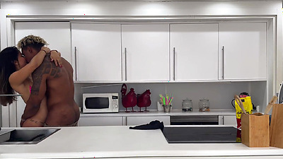 My girlfriend fucks my roommate, I catch them and since I'm a cuckold I fuck her again