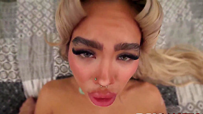 Blonde Pierced Luna Luxe Loves Big Shaft Sex POV