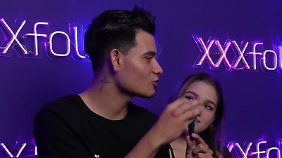 Tutorial to cause a SQUIRT with little Colombian Majo Cute in XXXfollow Sessions #4 Podcast with Dani Ortiz