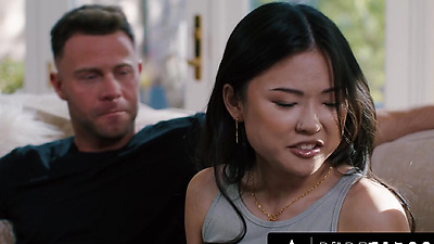 PURE TABOO Shocked Lulu Chu Discovers BDSM Sex Tape From Neighbors Seth Gamble & Kimmy Kimm