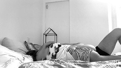 She swallows my huge penis, I fuck her hard and come on her tits - ShyCharlotte