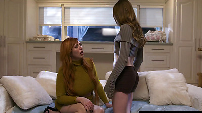 GIRLSWAY - Horny Redhead MILF Lauren Phillips Gets Aroused By Pretty Stepbae Myra Moans