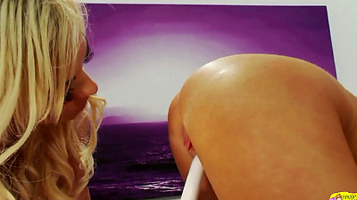 Steamy massage becomes lesbians time for a sensual fuck