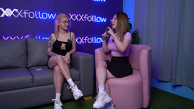 XXXfollow #1 Emma Fiore & Dani Ortiz- JOI, sloppy blowjob, hot kisses and big tits- Podcast