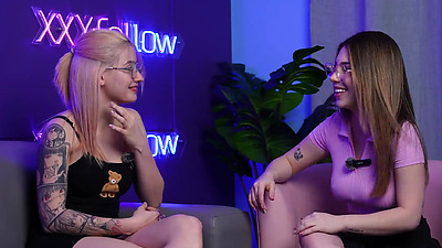 XXXfollow #1 Emma Fiore & Dani Ortiz- JOI, sloppy blowjob, hot kisses and big tits- Podcast