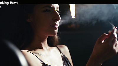 Smoking Fetish - Amirah Adara Handjobs Big Hard Dick While She Smokes On It