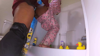 HD Pulling My Step Daughter Pajamas Open, Pushing Deep Inside Her Tight Wet Pussy During Hardcore Doggystyle Sex Standing, Cute Young Blonde Black Babe Sheisnovember Fuck Her Step Dad On The Tub Edge, Step Family <Censored> By Msnovember