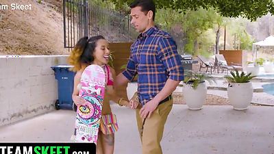 Kalani Luana Is A Petite And Tiny Babe Who Can’t Get Enough Skating And Big Dick In Her Life