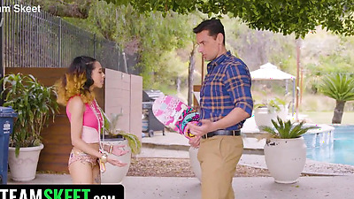 Kalani Luana Is A Petite And Tiny Babe Who Can’t Get Enough Skating And Big Dick In Her Life