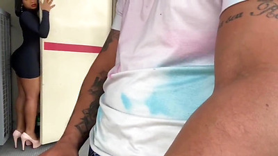 I caught the doorman masturbating at the emergency exit