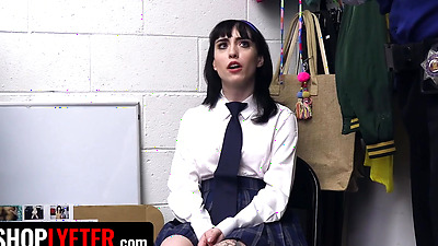 Anna Starr Thinks She’ll Get Away With Shoplifting If She Hides The Merchandise In Her Pussy - Jack Vegas