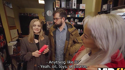 VIP4K. Me and Veronica Leal fucked a fake kinky king’s girl Fibi Euro and played with his balls