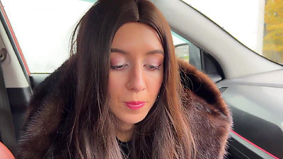 Guy helped me with Car and I fuck him in gratitude and get Huge Cum on my face CUMWALK