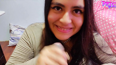 What did I do? Working as a babysitter, I sucked my boss's dick! His wife almost discovered us!