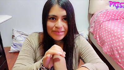 What did I do? Working as a babysitter, I sucked my boss's dick! His wife almost discovered us!