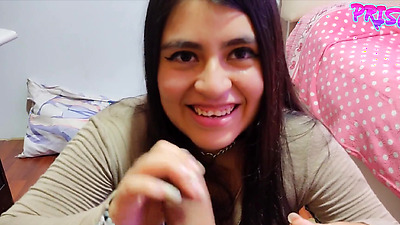 What did I do? Working as a babysitter, I sucked my boss's dick! His wife almost discovered us!